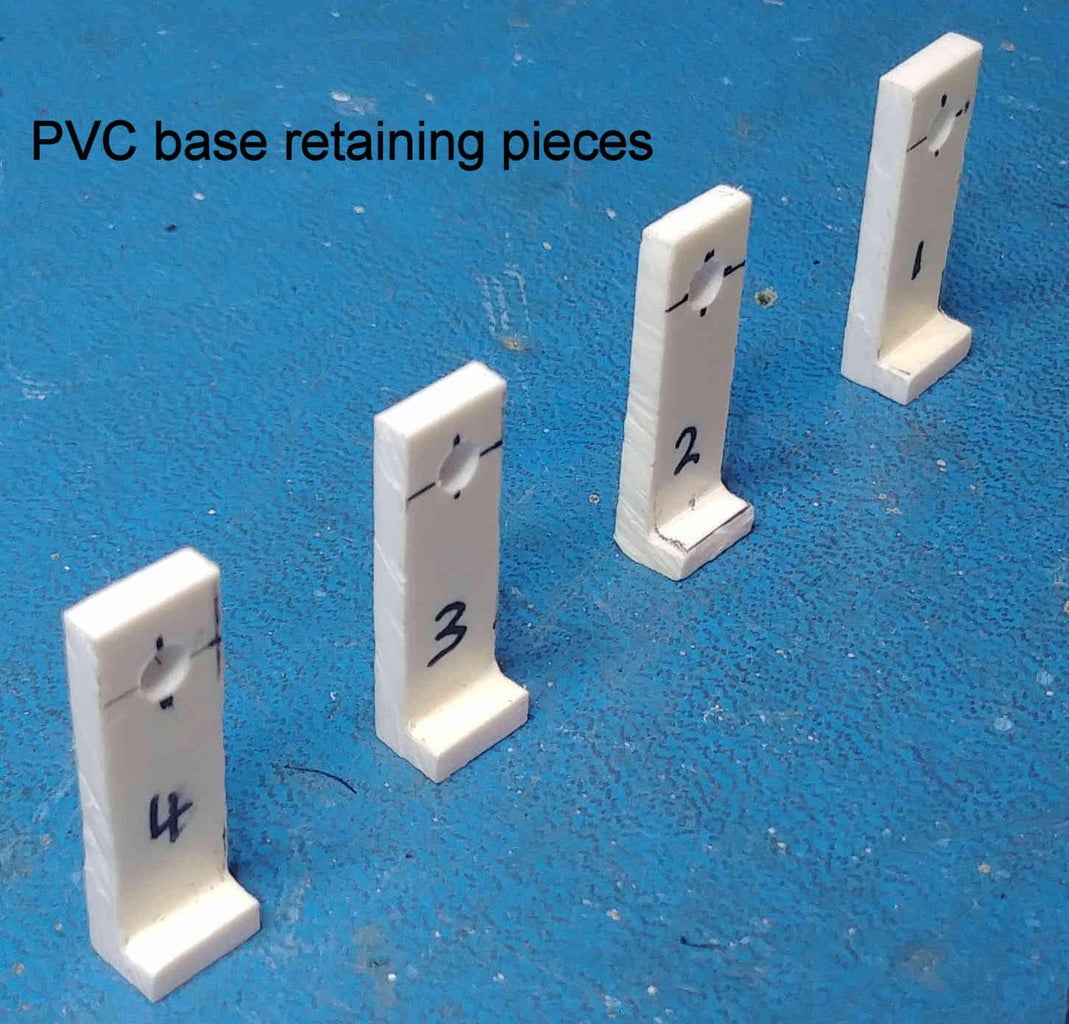 Retaining Pieces for PVC Base