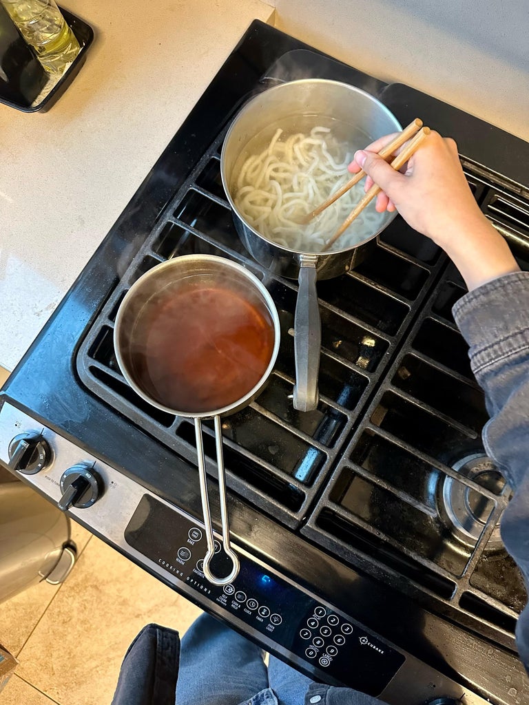 Cook the Udon Noodles