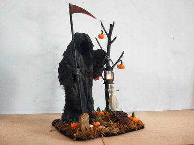 Grim Reaper Graveyard Halloween Decoration