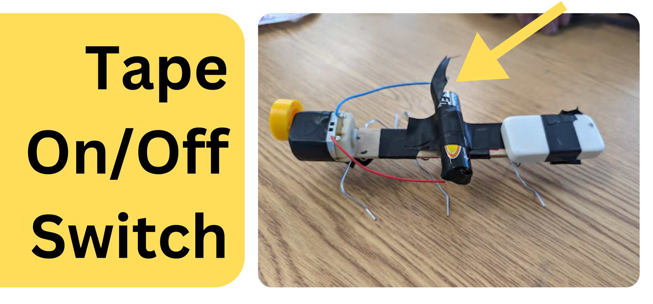 Attach Battery to Body and Motor
